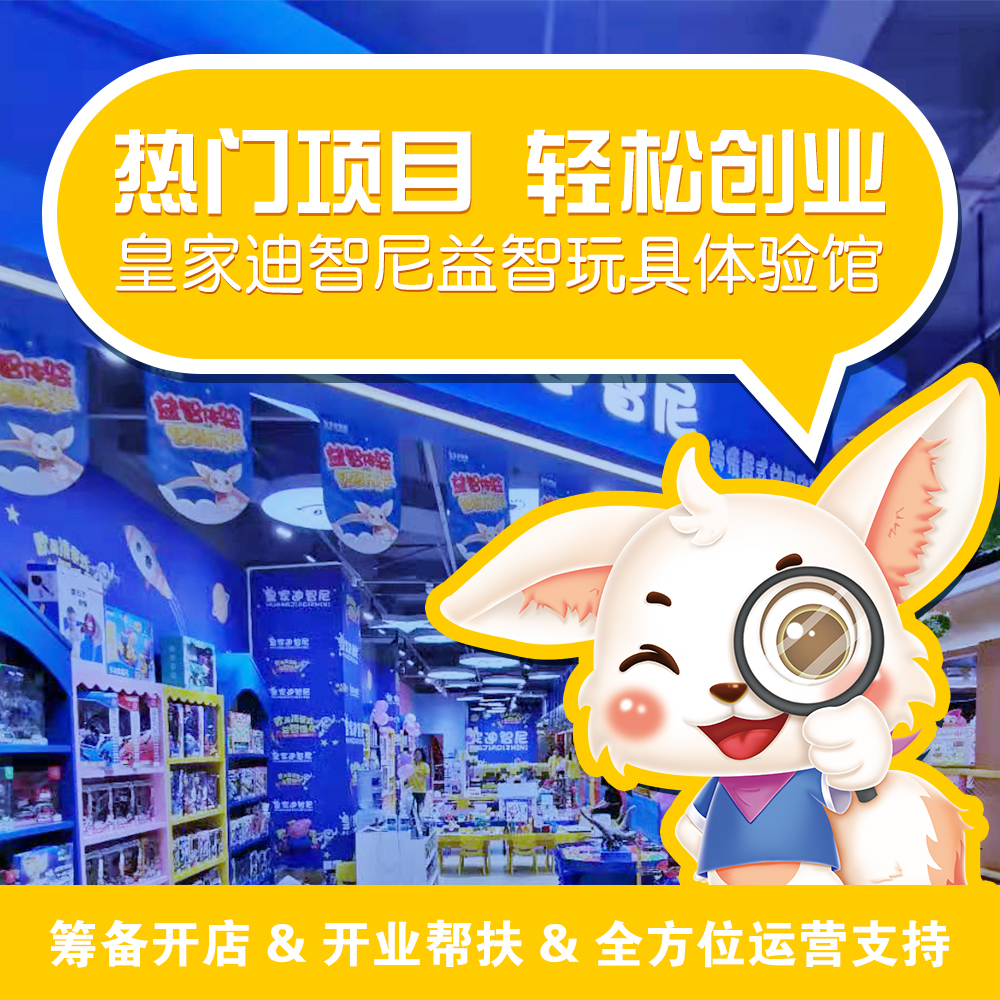 開玩具加盟店，認準“皇家迪智尼”品牌